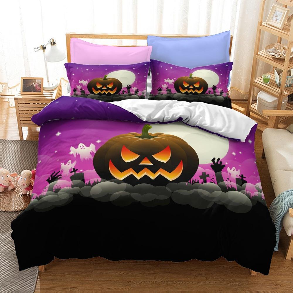 Halloween Series Bedding Three-Piece Home Textile Kit
