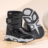 Зимние детские хлопковые ботинки, утепленные и теплые сноубутсы, противоскользящие и прочные уличные ботинки