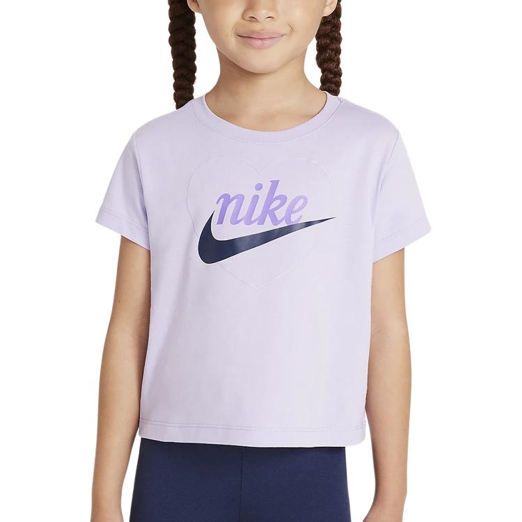 Nike T Shirt Hydrangea Purple Children Aged 3 7 Years Old HQ7819-515