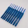 9Pcs Ergonomic Handle Crochet Hook 2MM-6MM Ergonomic Crochet Needle Long Handle Crochet Hook for Beginner Hobbyist