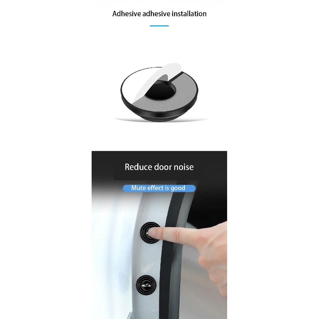 For Tesla Model 3 Y S X Car Door Shock Pad Anti-collision Closing Anti-shock Protection Soundproof Silent Trunk Buffer Gasket