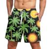 Мужские модные гавайские принты с эластичной талией, повседневные штаны для йоги, пляжные шорты