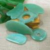 Hot Massage Tool Guasha Board Natural Green Jade Scraping Plate Scraper Stone Massager Thin Slimming Face V-line Beauty