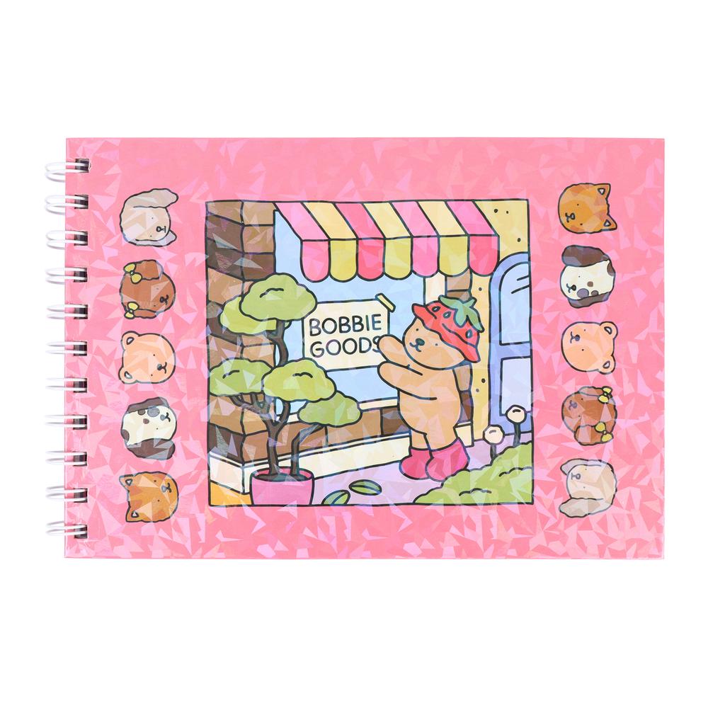 BOBBIE GOODS Расслабляющая раскраска  Содержит милых девочек, мультяшную раскраску, позволяет расслабиться в уютный момент хюгге
