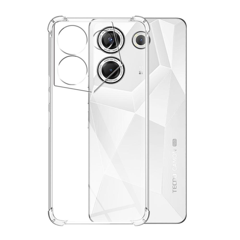 Для Tecno Camon 20 Pro Чехол Силиконовый Мягкий Прозрачный Чехол Для Tecno Camon 20 Прозрачный Противоударный Чехол Для Tecno Camon 20 Pro Fundas