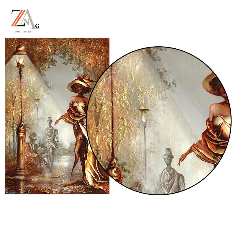 Ретро абстрактная романтическая пара с домашним декором, художественный подарок на холсте, постеры, украшения для гостиной, настенная живопись, печать на холсте