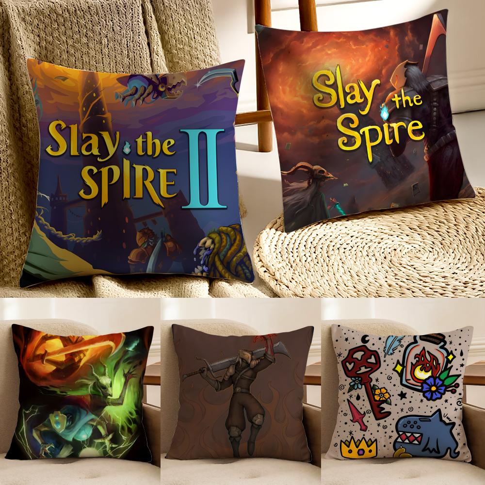 Slay the SSpire 2 Cushion Cover Pillowcase Antidustmite living Room Sofa Decor Cushion Room