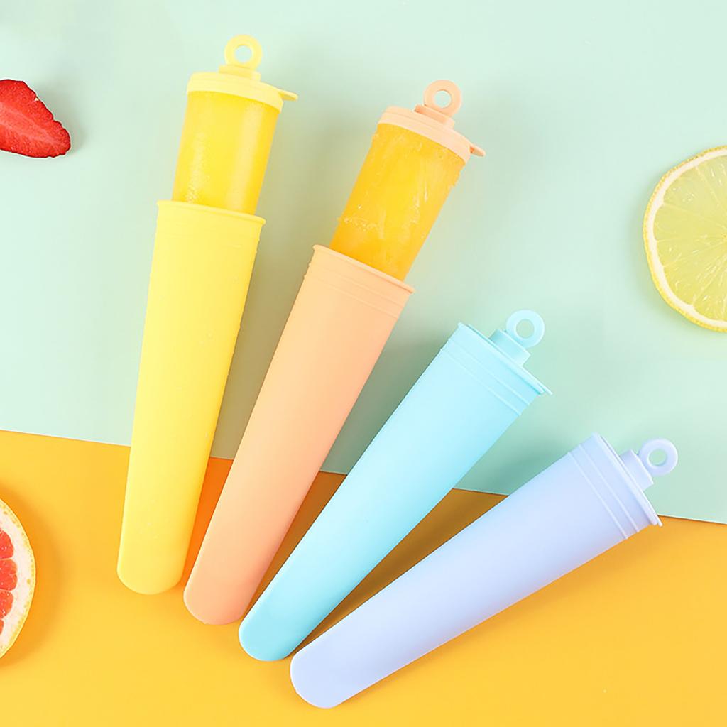 Popsicles Многоразовый силиконовый ледяной аппарат для мороженого DIY с крышкой
