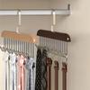 1 шт. - Деревянные вешалки для бюстгальтеров, компактные вешалки с крючками, вращающимися на 360°, прочные деревянные вешалки для шкафов