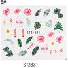 Puntos Nail Art Manicure Decor 3D DIY Leaf Rose Flower Animals Adhesive Stickers Decal