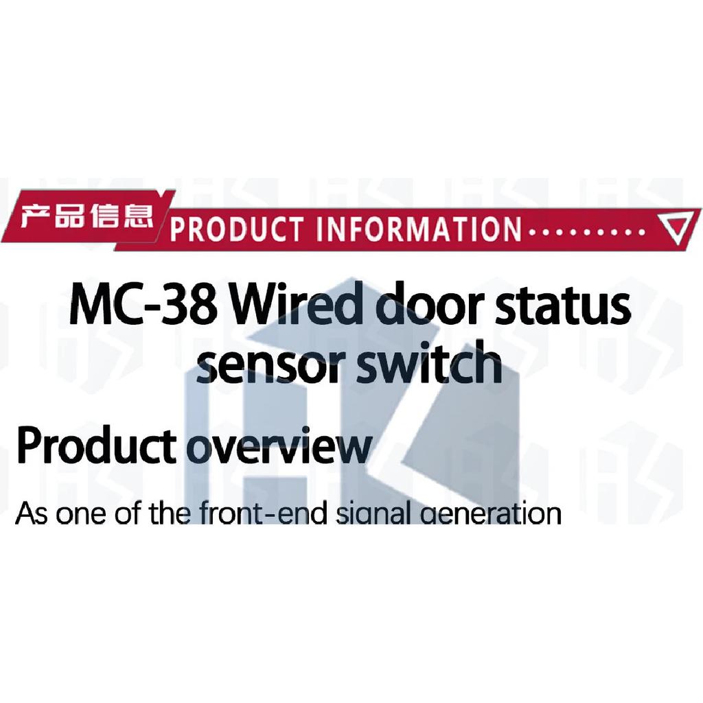 MC-38 MC38 Wired Door Window Sensor 30mm Wire Lengthen Randomly Magnetic Switch Home Alarm System for arduino