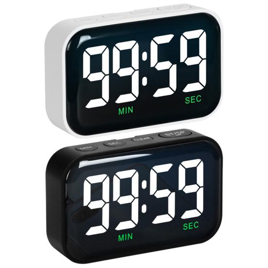 Кухонный таймер, цифровой светодиодный дисплей, 2 яркости, 3 объема, магнитный таймер обратного отсчета на 100 минут для приготовления пищи в классе