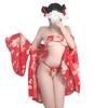 Юката Косплей Сексуальный Милый Красный Японская Одежда Косплей Кимоно Экстремально Сексуальный Милый Костюм Эротическое Нижнее Белье Костюм Маскарадный Костюм Пижама Взрослый