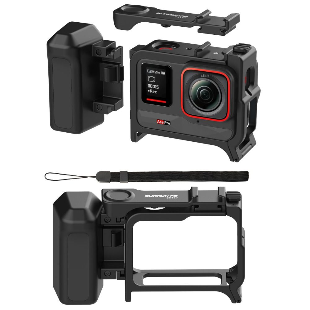 2 in1 Detachable Camera Handle Grip for Insta360 Ace Pro 2/Ace Pro Action Camera Accessories