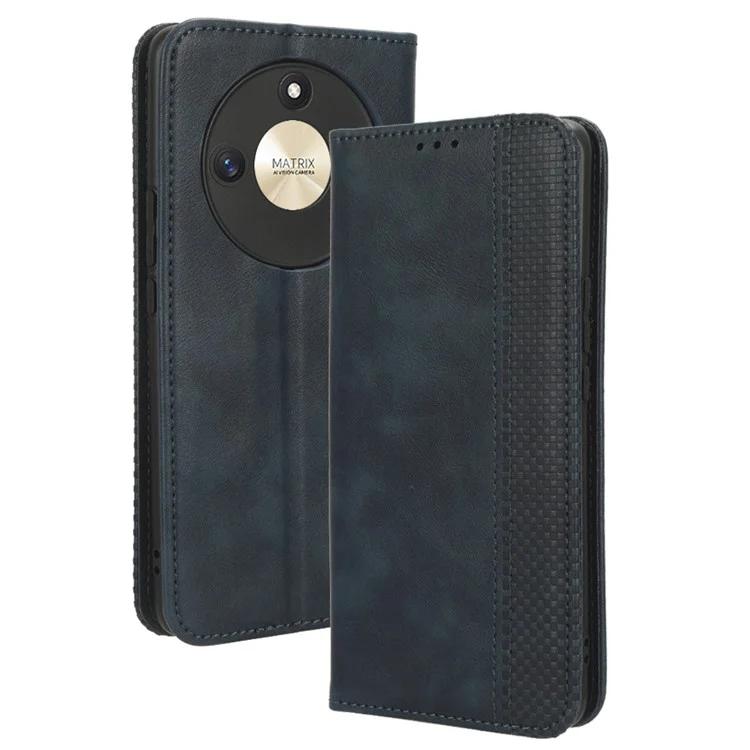 Для Honor X50 Магнитный чехол для телефона в стиле ретро из искусственной кожи с подставкой и кошельком