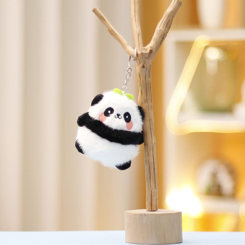 Delightful Plush Panda Keychain Cuddly Stuffed Animal Bag Charm For All Ages