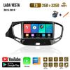 2Din 9 "Android Carplay для LADA Vesta Cross Sport 2015-2019 Автомобильный мультимедийный плеер GPS-навигация Wi-Fi стерео радио головное устройство с рамкой 2 + 32 ГБ