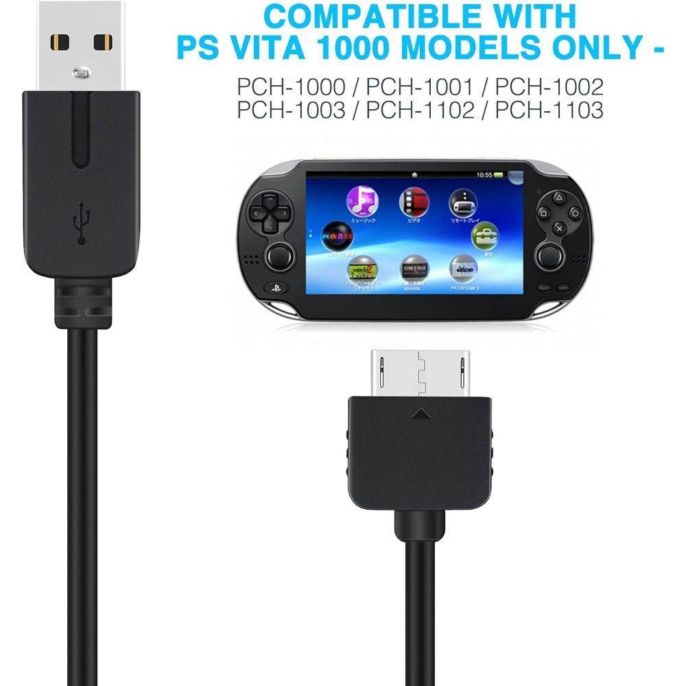 Кабель для синхронизации данных USB 2 в 1 1 м Линия зарядки для Playstation Vita 1000