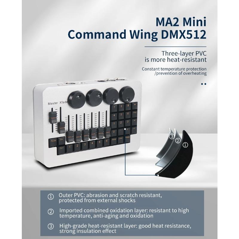 Professional Mini 2 Controller Wing - Moving Head Stage Light & Party Club Lighting Controller