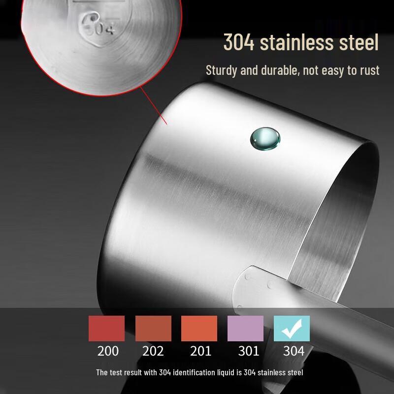 Huì Huáng 304 Stainless Steel Measuring Dipper & Funnel