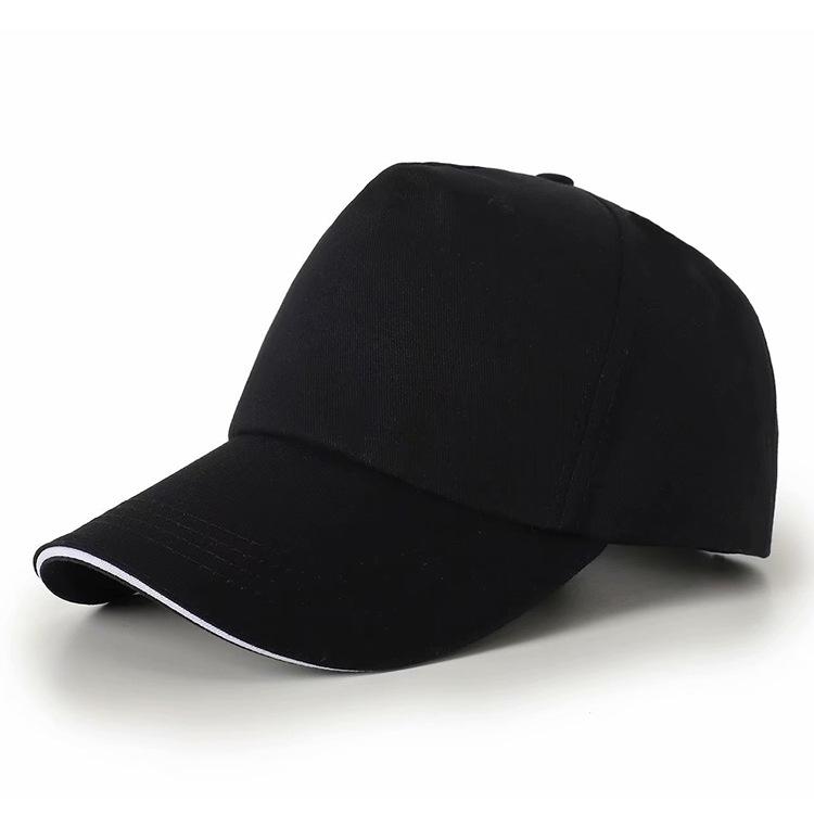 Men's Five-Piece Cotton Promotional Work Travel Hat Logo Printed Blank Baseball Cap Embroidered Peaked Cap with Advertising Logo