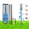 1 Set Garden Rain Gauge Freeze Proof Rain Gauge Outdoor Best Rated For Garden Deck Lawn With Large Numbers Adjustable Height