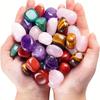 Rock Crystal Rolling Stone White Powder Purple Yellow Fluorite Crushed Stone Fish Tank Decoration Office Home Decoration