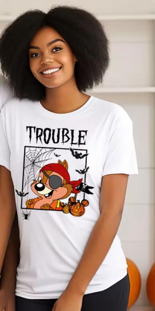 Chips and Dell Pirates Double Trouble Halloween   Birthday Party TShirt  land Trip Family Costume Shirt