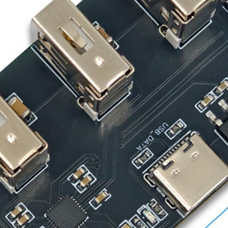 CH339F 4-портовый металлический USB Ethernet-хаб-адаптер 4-портовый USB 2.0 модуль расширения для офиса и дома