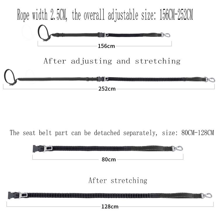Pet Leash 1PC Cat and Dog Running Car Lead Rope Hexagonal Dog Leash Chest Strap Explosion-proof Punch Car Seat Belt Walking Use