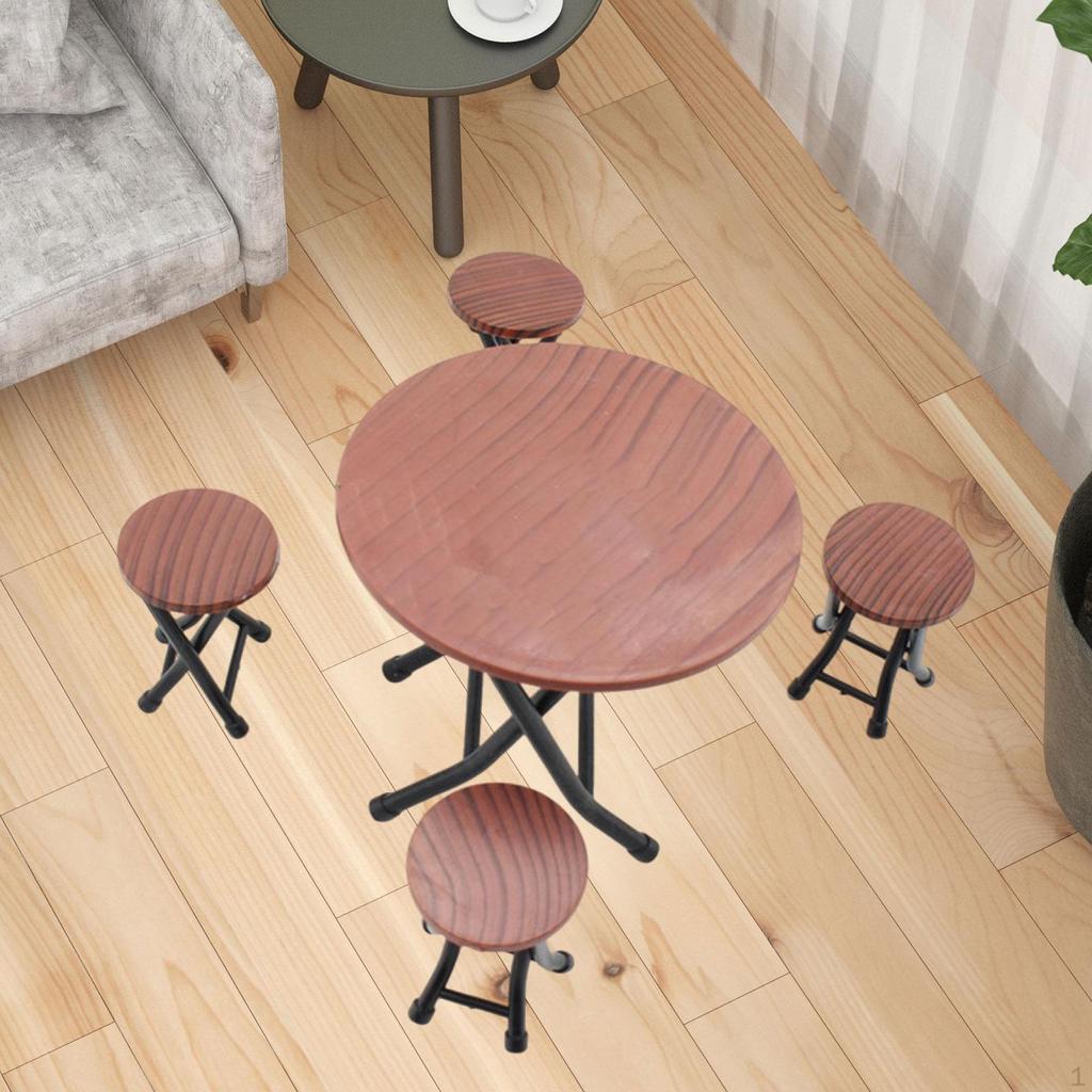 1:12 Dollhouse Table Chair Pretend Play Props Scene Decoration Life Birthday Gift Mini