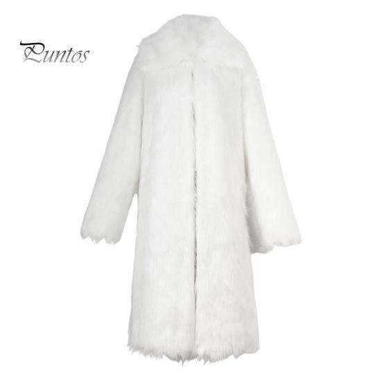 Мужское длинное пальто из искусственного меха с отворотом и длинным рукавом, ветрозащитное пальто с открытым передом, утолщенное теплое пальто из искусственного меха