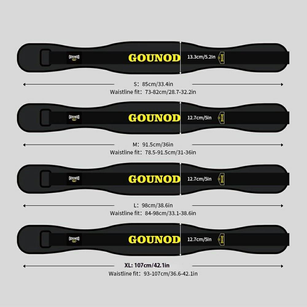 GOUNOD HY025 Weight Lifting Waist Belt Men Women Powerlifting Squat Deadlift Workout Waist Support Band