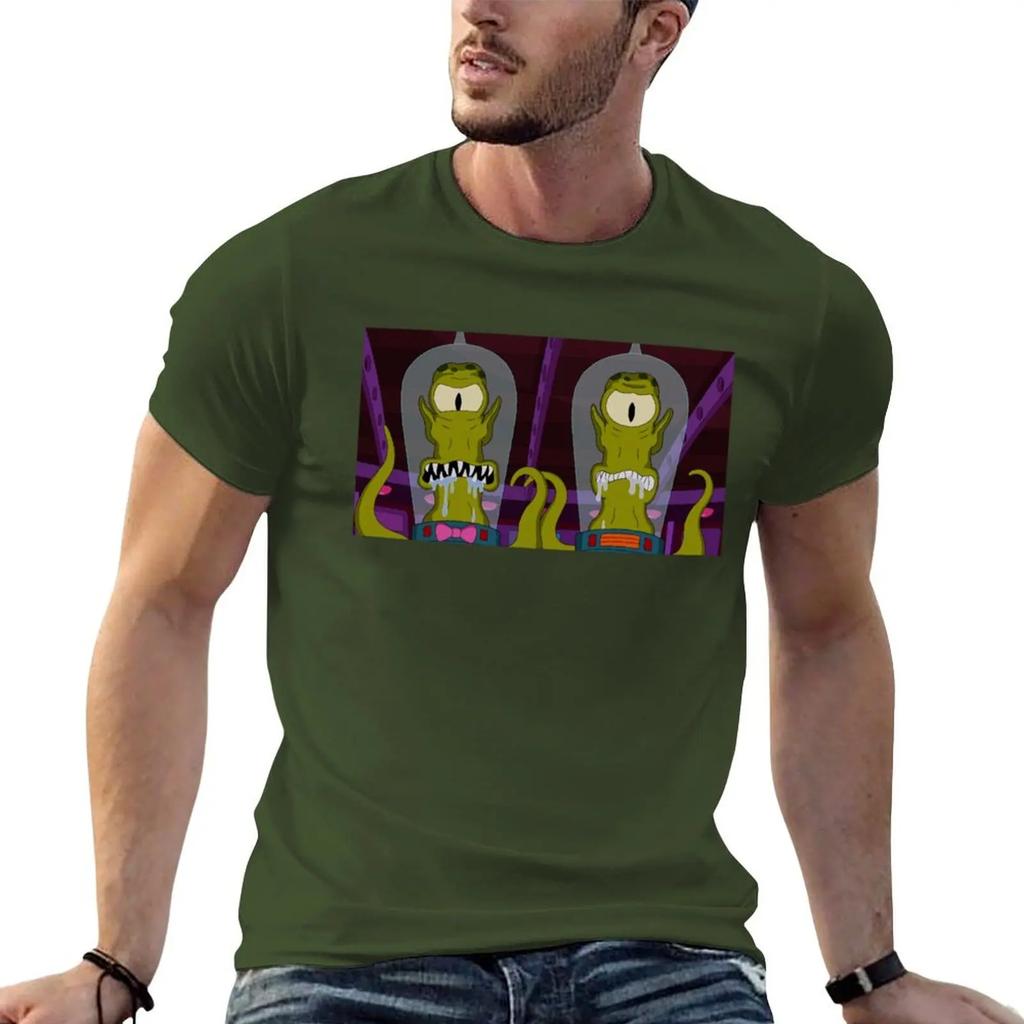 Футболка Kang and Kodos аниме тяжеловесы большие размеры топы мужские футболки с принтом аниме