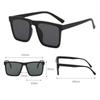 Sun-Protective Driving Glasses Simple Black Shades Glasses Eyewear  for women man
