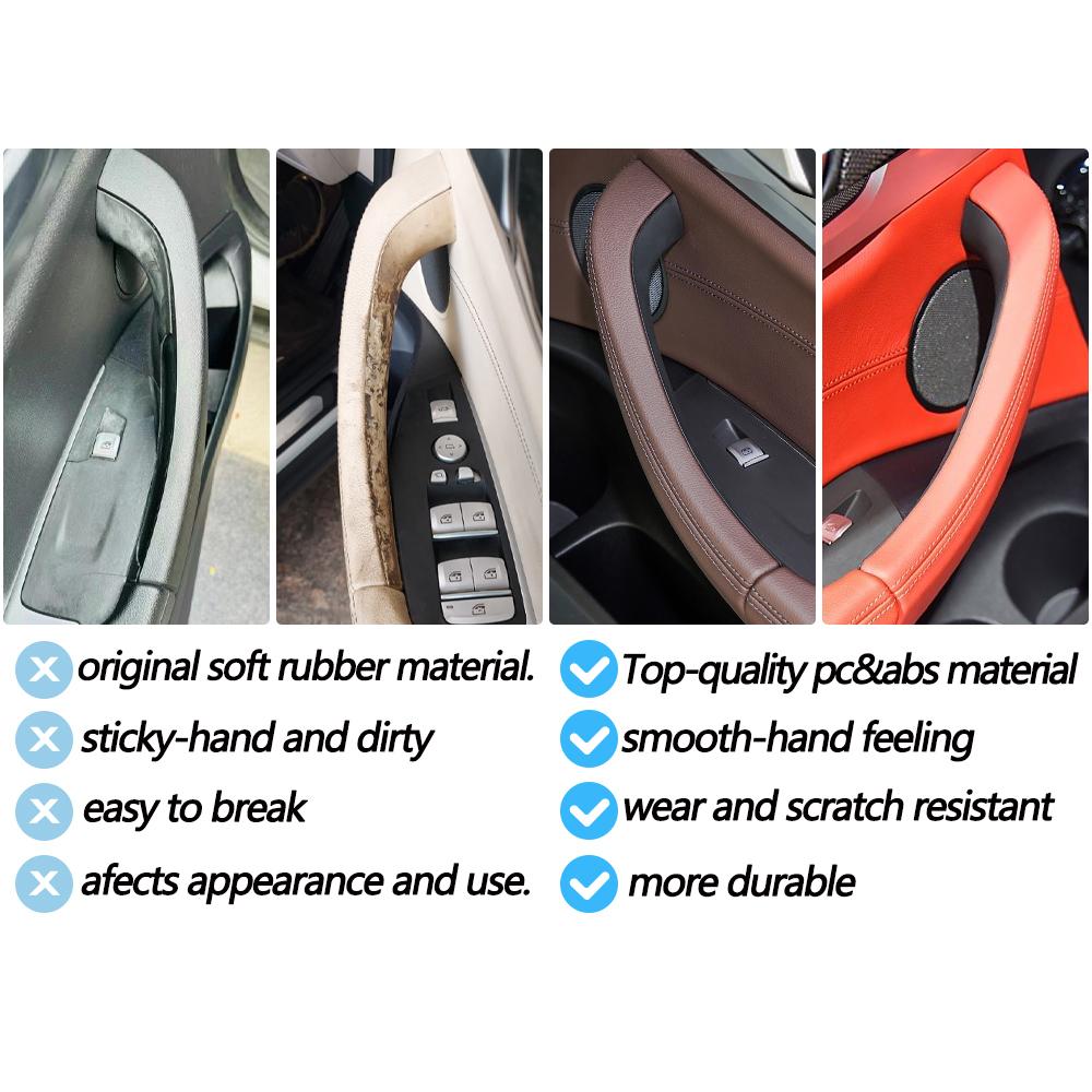 Car Interior Door Left Right Inside Pull Handle Outer Cover Trim Replacement For BMW X3 X4 G01 G02 F97 F98 2018 2019 2020 2021