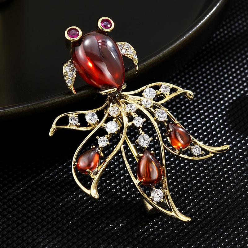 Senior Brooches Flower Leaf Brooch Pins for Women Suit Pendant Fashion Brooches Jewelry