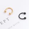 Women C Shape Ball 1 Pcs Stud Earrings Stainless Steel Lip Rings Nose Rings Jewelry Body Piercing
