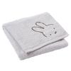 Nishikawa Miffy Bath Towel, Made In Japan with Untwisted Yarn for a Soft and Light Texture, Gray, TT14370623