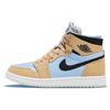 Womens Air Jordan 1 High Zoom Comfort High 'Psychic Blue Sesame' (women's sizes) Psychic Blue / Black / Sesame / White Vintage Basketball Shoes