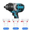 2000N.m  High Torque Brushless Electric Impact Wrench 3/4 Inch Socket Wrench Cordless Driver Tool for 18V Battery