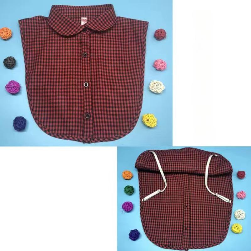 Women Cotton Lace Fake Collar Blouse Vintage Detachable Collar Women Shirt False Tie Lapel Blouse Top Clothes Accessories