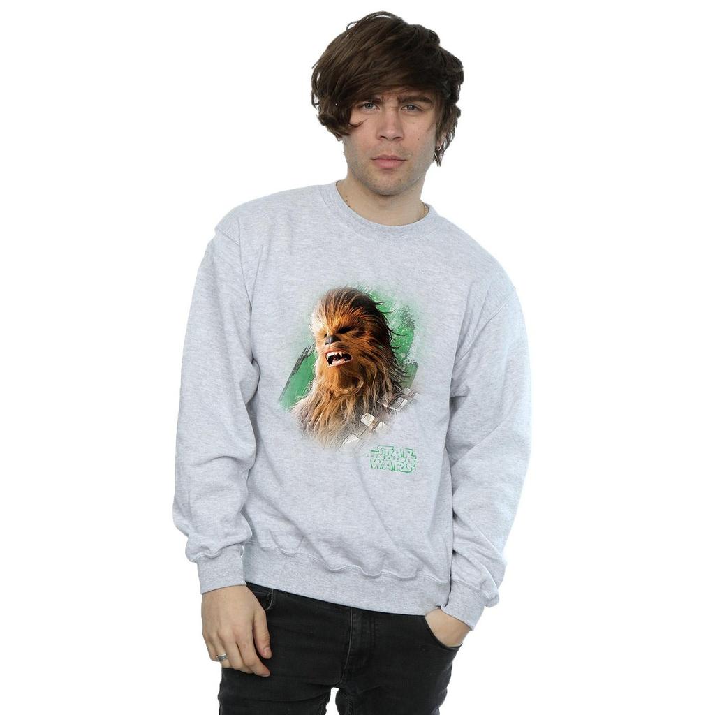 Star Wars Mens The Last Jedi Chewbacca Brushed Sweatshirt