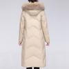 Real Fur Collar Winter Long Down Coats for Women Vintage Plus Size Parkas Hooded Elegant Thick Warm White Duck Down Jacket Woman Outerwears
