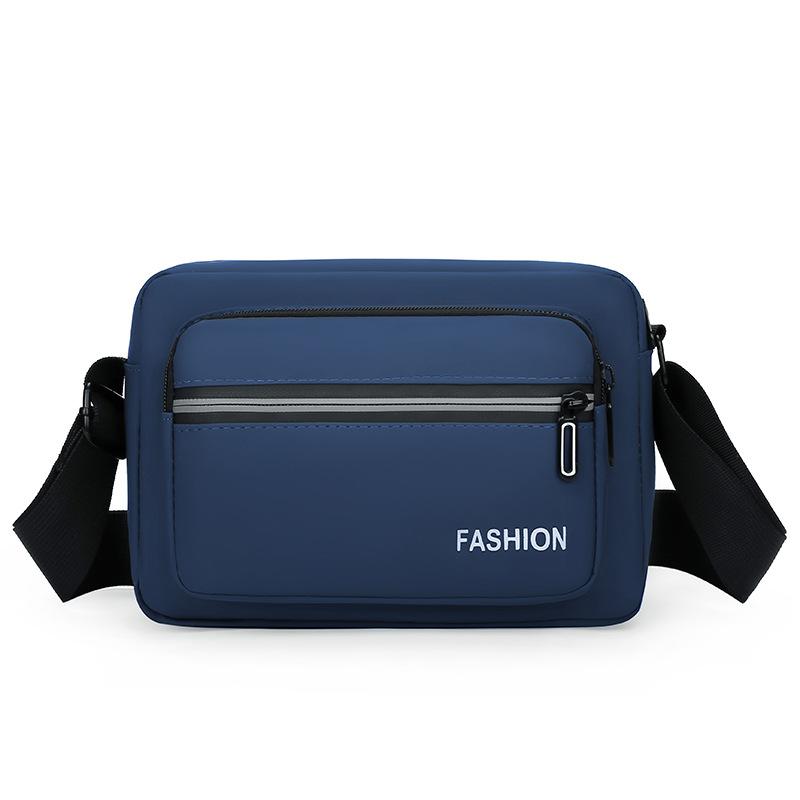 Мужская сумка для отдыха, большая вместимость, водонепроницаемая сумка из ткани Оксфорд, сумка с диагональным ремешком на одно плечо, универсальная мужская сумка, деловая сумка