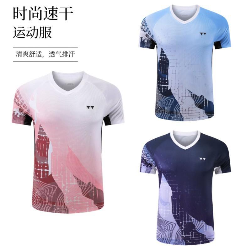 Quick-Dry Badminton Shirt Men Women Lightweight Sport T-Shirt Breathable Athletic Top Training