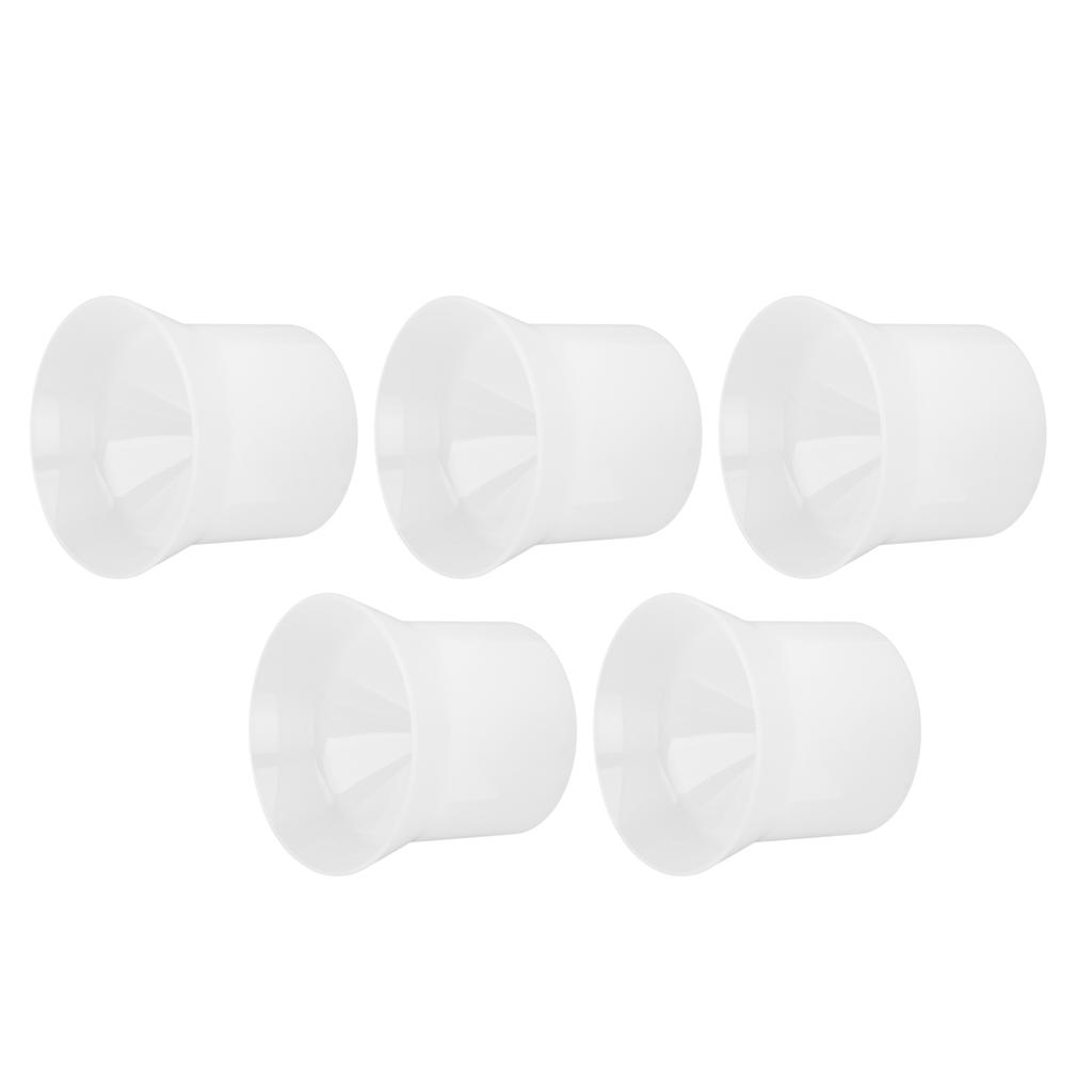 5pcs Lotion Funnel Round White Bottle Filling Shampoo Transfer Essential Oils Funnel