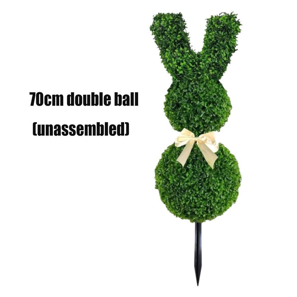 Faux Artificial Bunny Topiary Green Easter Bunny Plant Fake Plant Bunny Topiary  Patio