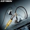 KEYSION Внутриканальные Hi-Fi наушники 1DD+1 Knowles BA гибридный драйвер IEM проводные наушники со съемным 0,78 мм 2-контактным 3,5 мм OFC посеребренным кабелем