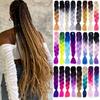 WTB Big Braid Synthetic Wigs Women Chemical Fiber High Temperature Silk Hand-woven Shiny Big Braid Hair Dirty Braid Wig Braided Hair